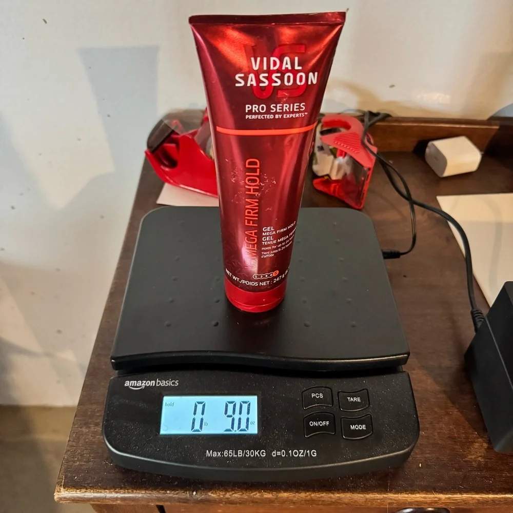 Vidal Sassoon Pro Series Mega Firm Hold Gel 5 Nearly Full 8.71 oz Max 24 Hour - Picture 9 of 9